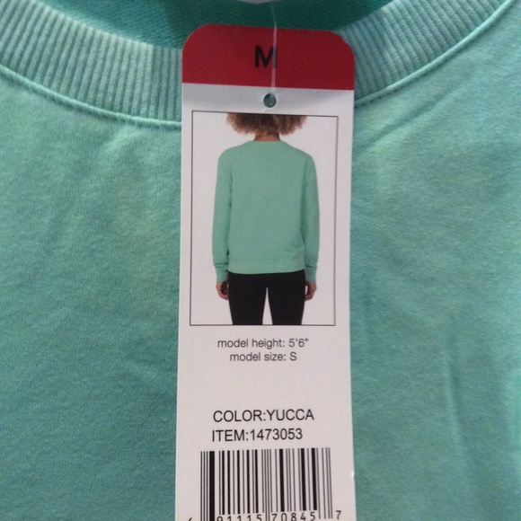 Fila Women’s Aqua Sweatshirt NWOT: Size M - Picture 5 of 6